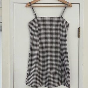 Mini checkered dress